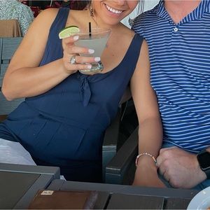 Navy jumpsuit. Worn once. Very flattering